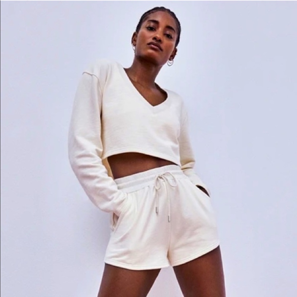 For Love and Lemons lounge set workout L